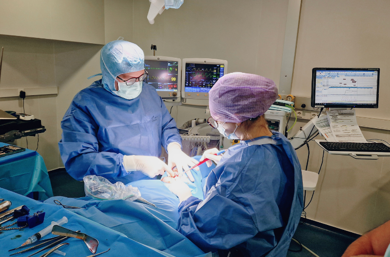 Intervention sous anesth�sie g�n�rale, � Dr SOENEN